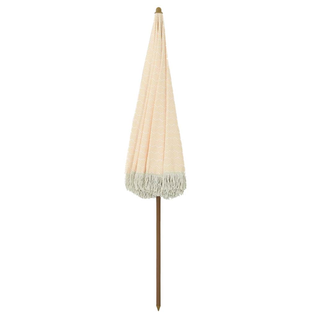 Strandparasol Gelb und Weiß 160 x 160 x 196 cm