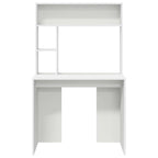 Schreibtisch mit Regal Weiß 91 x 50 x 149 cm Holzwerkstoff