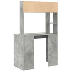 Schreibtisch Beton Grau 91 x 50 x 149 cm Holzwerkstoff