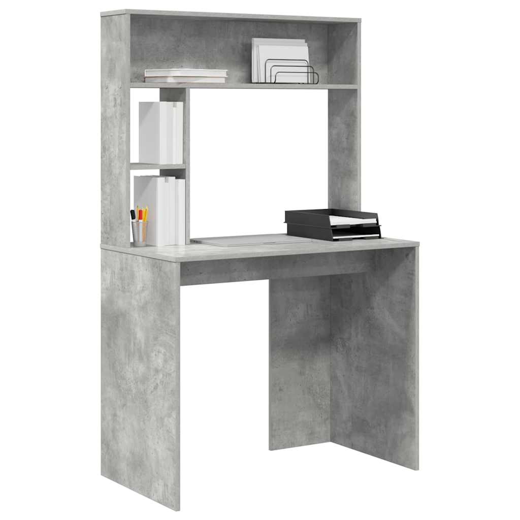 Schreibtisch Beton Grau 91 x 50 x 149 cm Holzwerkstoff