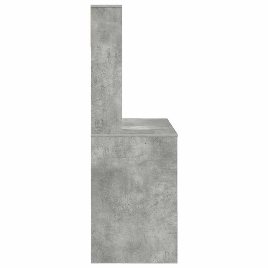 Schreibtisch Beton Grau 91 x 50 x 149 cm Holzwerkstoff