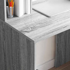 Schreibtisch Graues Sonoma 91 x 50 x 149 cm Holzwerkstoff