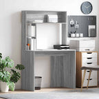 Schreibtisch Graues Sonoma 91 x 50 x 149 cm Holzwerkstoff