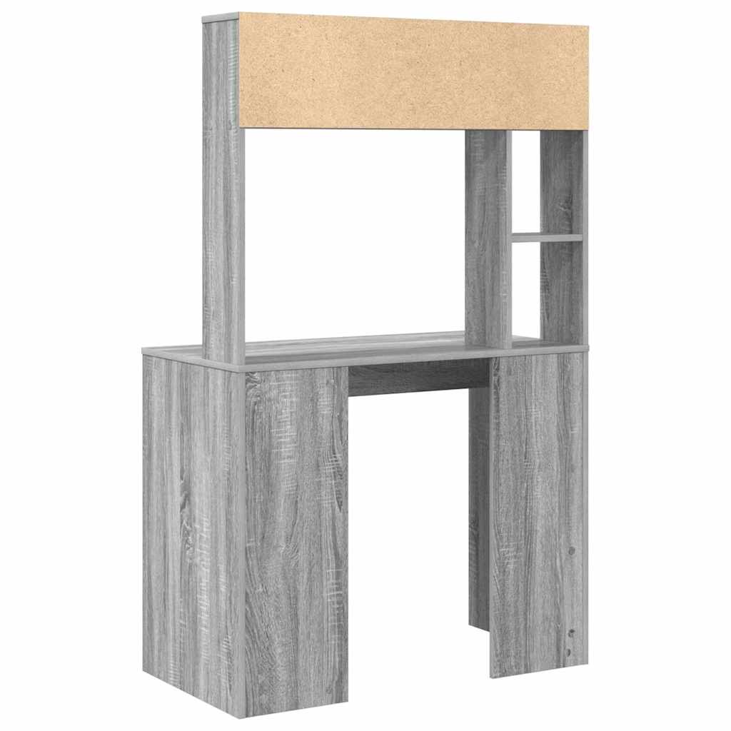 Schreibtisch Graues Sonoma 91 x 50 x 149 cm Holzwerkstoff
