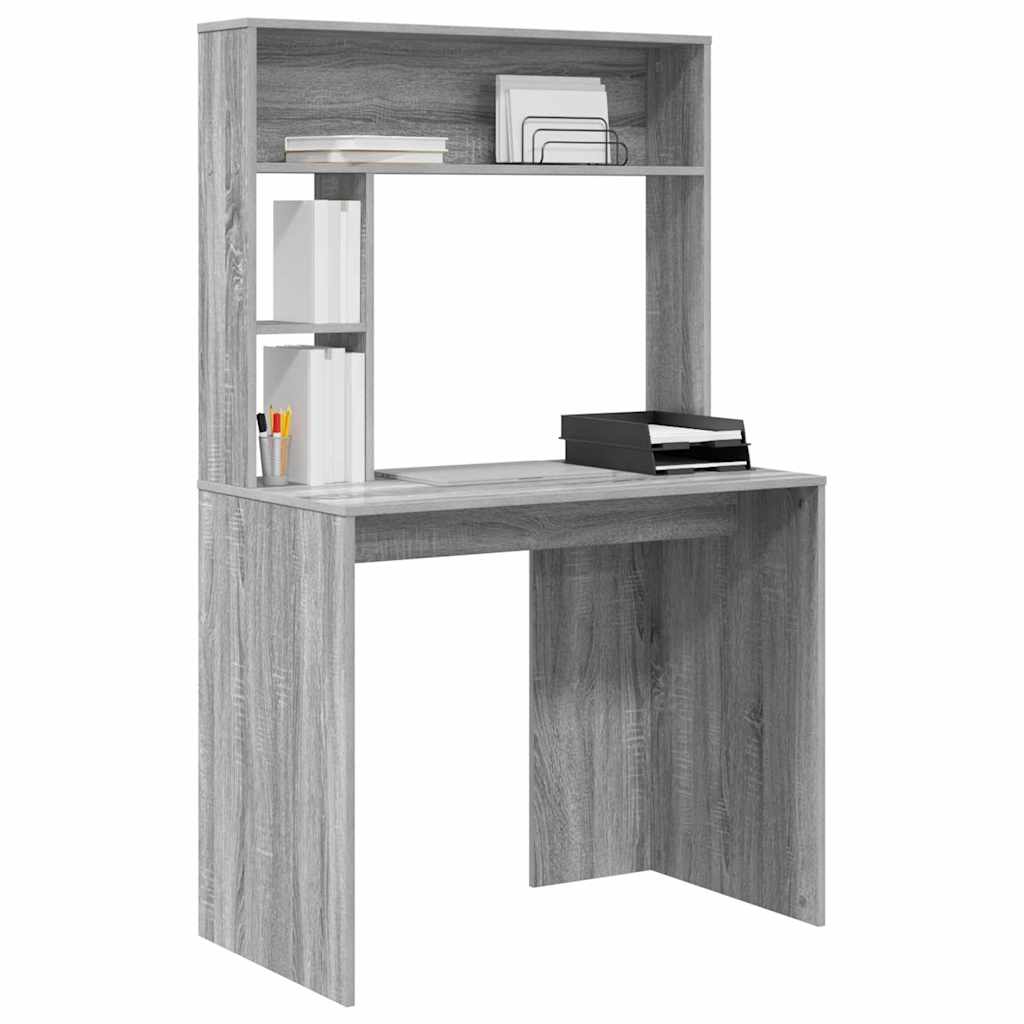 Schreibtisch Graues Sonoma 91 x 50 x 149 cm Holzwerkstoff