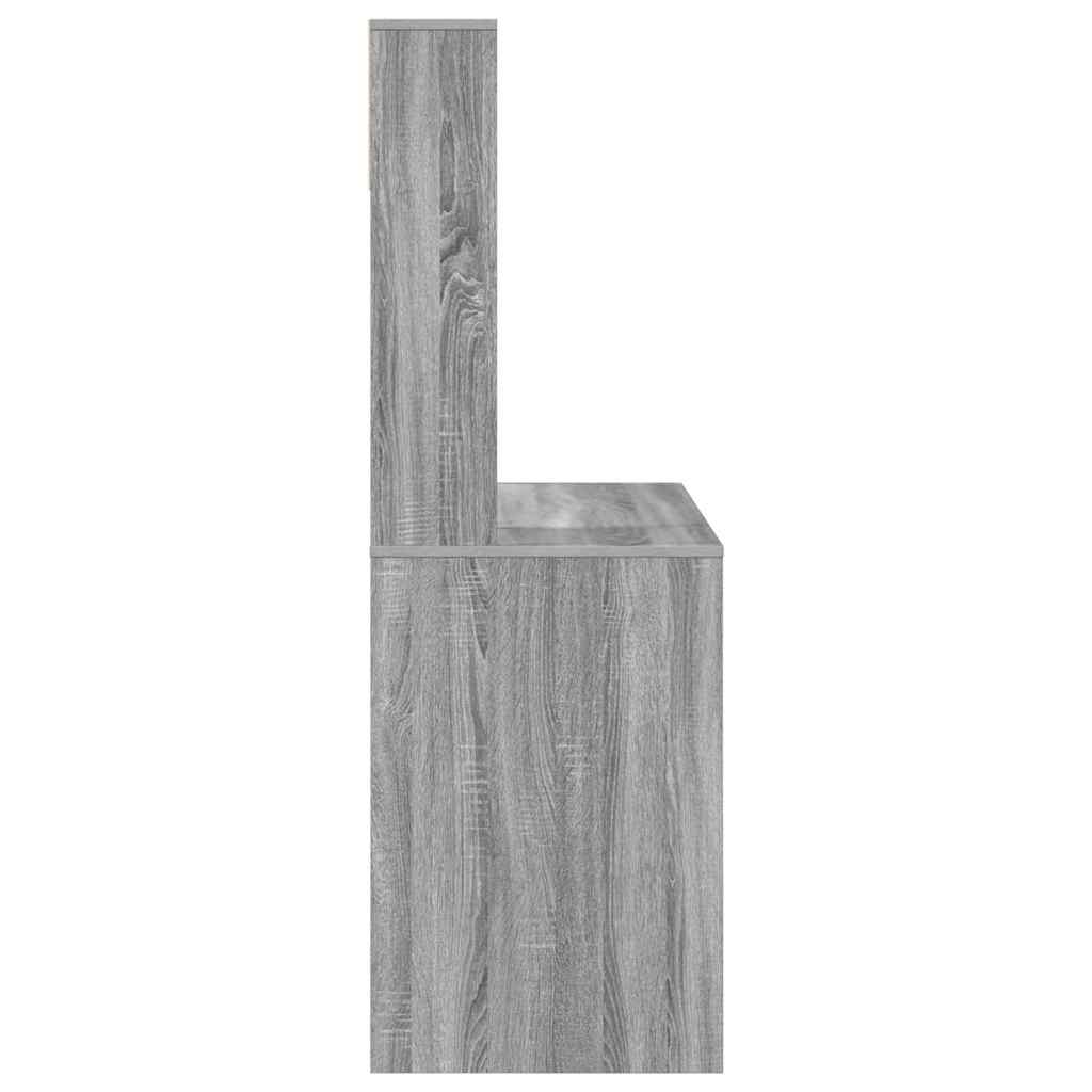 Schreibtisch Graues Sonoma 91 x 50 x 149 cm Holzwerkstoff