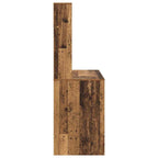 Schreibtisch mit Regal Altholz 91 x 50 x 149 cm Holzwerkstoff