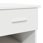 Schreibtisch mit Schubladen Weiß 90 x 49 x 75 cm Holzwerkstoff