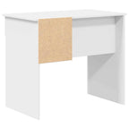 Schreibtisch mit Schubladen Weiß 90 x 49 x 75 cm Holzwerkstoff