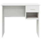 Schreibtisch mit Schubladen Weiß 90 x 49 x 75 cm Holzwerkstoff