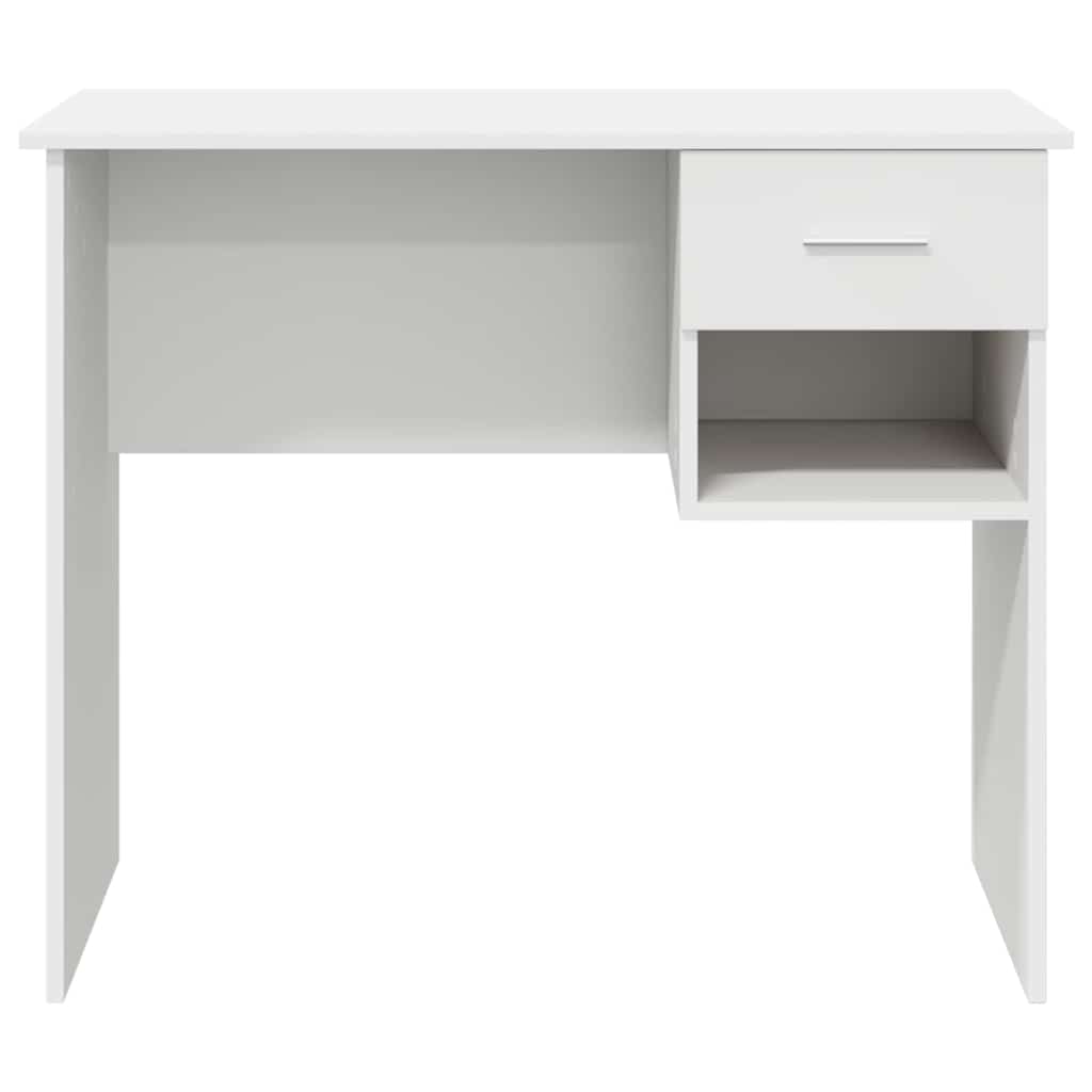 Schreibtisch mit Schubladen Weiß 90 x 49 x 75 cm Holzwerkstoff