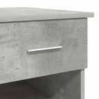 Schreibtisch mit Regal Beton Grau 90 x 49 x 75 cm Holzwerkstoff