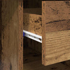 Schreibtisch mit Regal Altholz 90 x 49 x 75 cm Holzwerkstoff