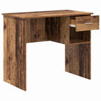 Schreibtisch mit Regal Altholz 90 x 49 x 75 cm Holzwerkstoff