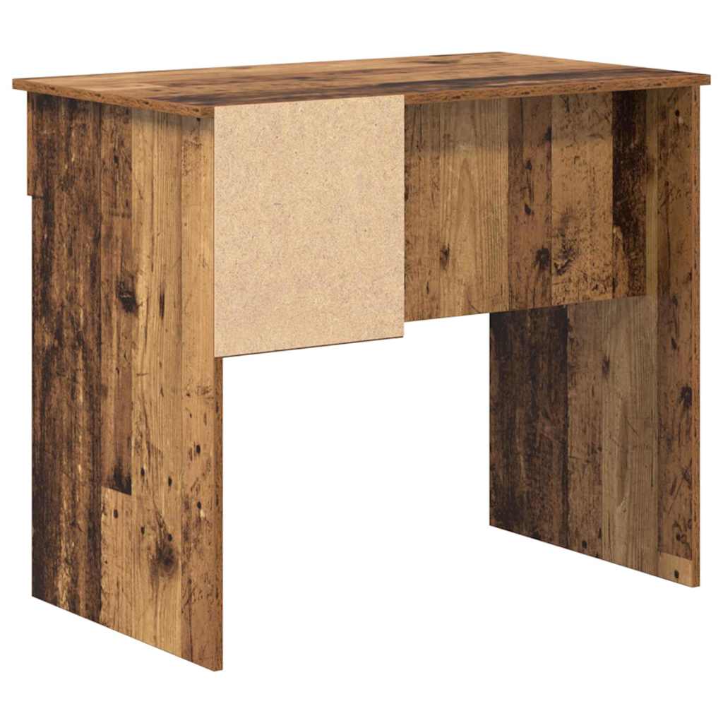 Schreibtisch mit Regal Altholz 90 x 49 x 75 cm Holzwerkstoff