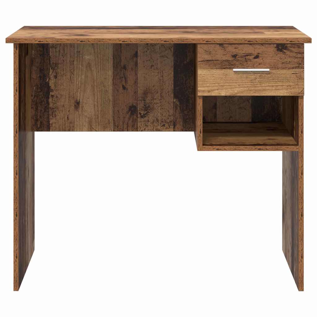 Schreibtisch mit Regal Altholz 90 x 49 x 75 cm Holzwerkstoff