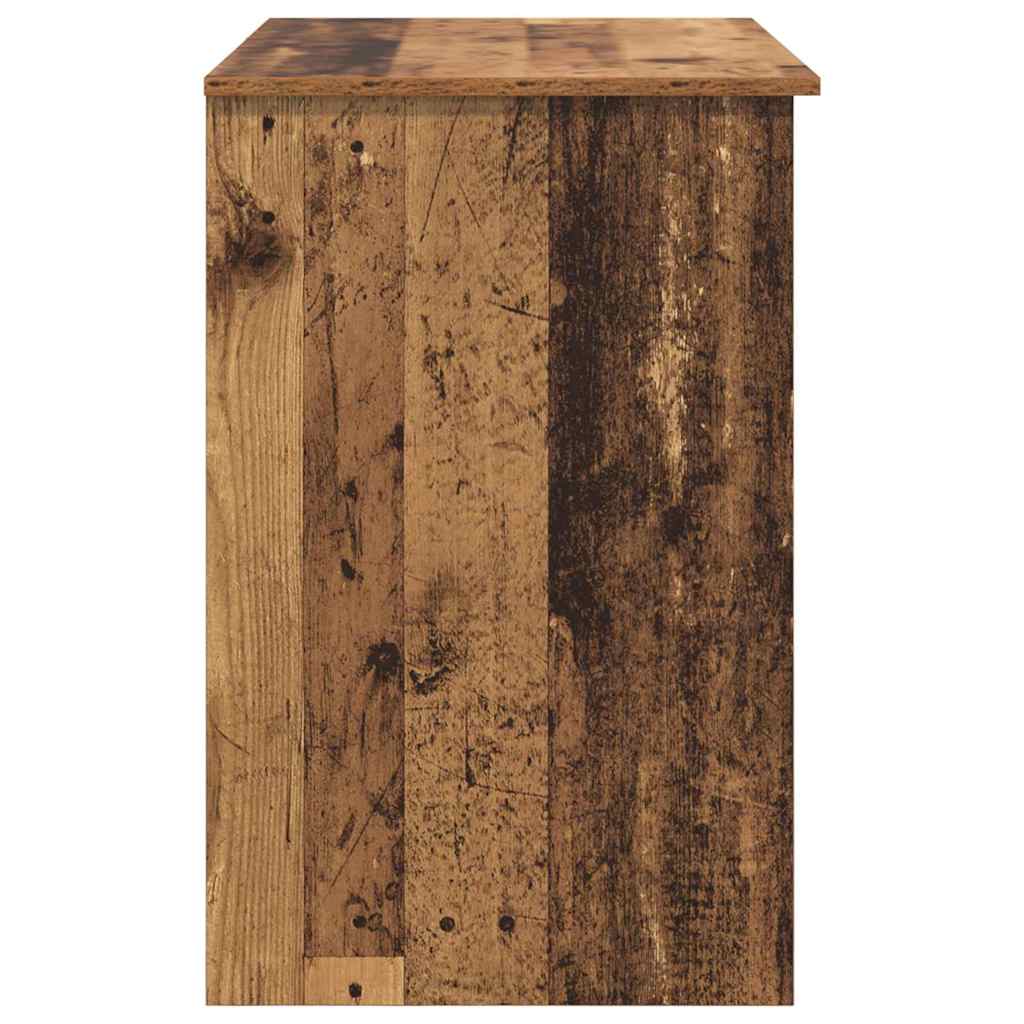 Schreibtisch mit Regal Altholz 90 x 49 x 75 cm Holzwerkstoff