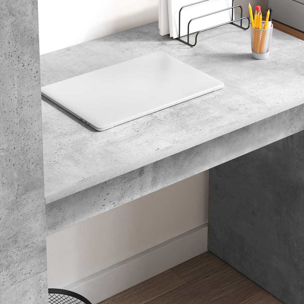 Schreibtisch Beton Grau 113 x 54 x 120 cm Holzwerkstoff