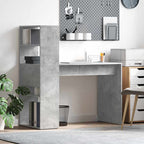 Schreibtisch Beton Grau 113 x 54 x 120 cm Holzwerkstoff