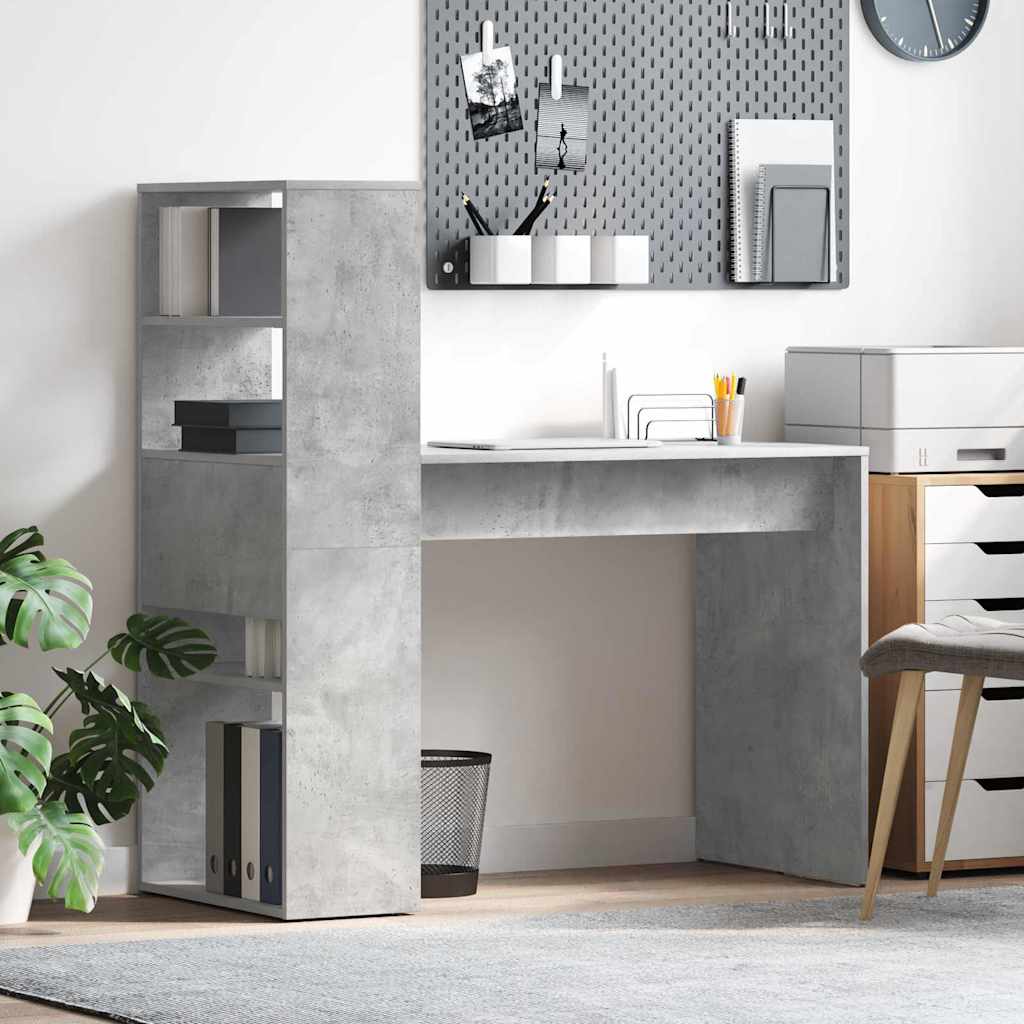 Schreibtisch Beton Grau 113 x 54 x 120 cm Holzwerkstoff