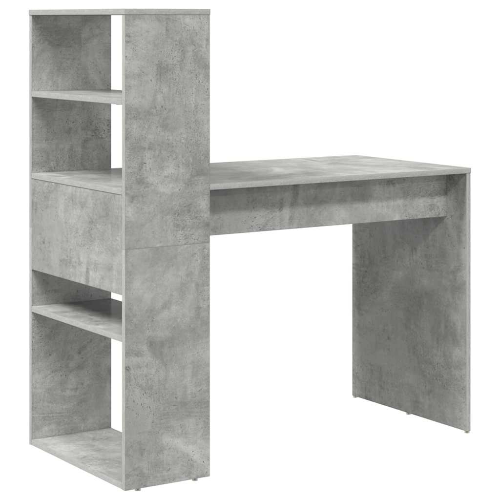 Schreibtisch Beton Grau 113 x 54 x 120 cm Holzwerkstoff