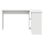 Schreibtisch mit Regal Weiß 142 x 102 x 73 cm Holzwerkstoff