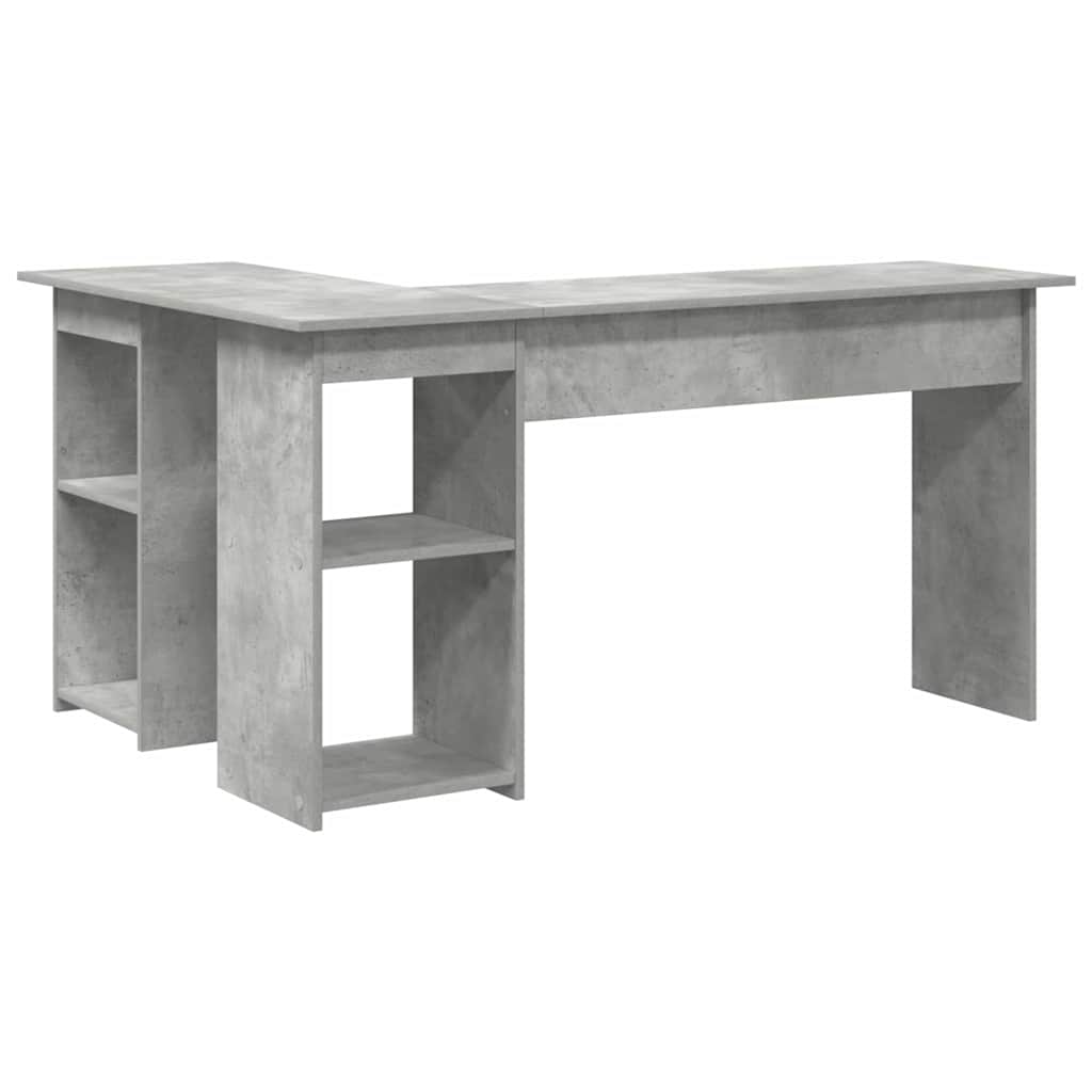 Schreibtisch Beton Grau 142 x 102 x 73 cm Holzwerkstoff