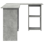 Schreibtisch Beton Grau 142 x 102 x 73 cm Holzwerkstoff