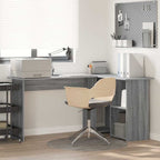 Schreibtisch Graues Sonoma 142 x 102 x 73 cm Holzwerkstoff