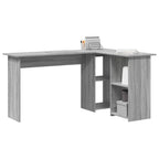 Schreibtisch Graues Sonoma 142 x 102 x 73 cm Holzwerkstoff