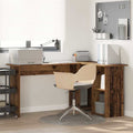 Schreibtisch mit Regal Altholz 142 x 102 x 73 cm Holzwerkstoff