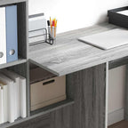 Schreibtisch Graues Sonoma 131,5 x 50 x 106,5 cm Holzwerkstoff