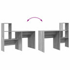 Schreibtisch Graues Sonoma 131,5 x 50 x 106,5 cm Holzwerkstoff