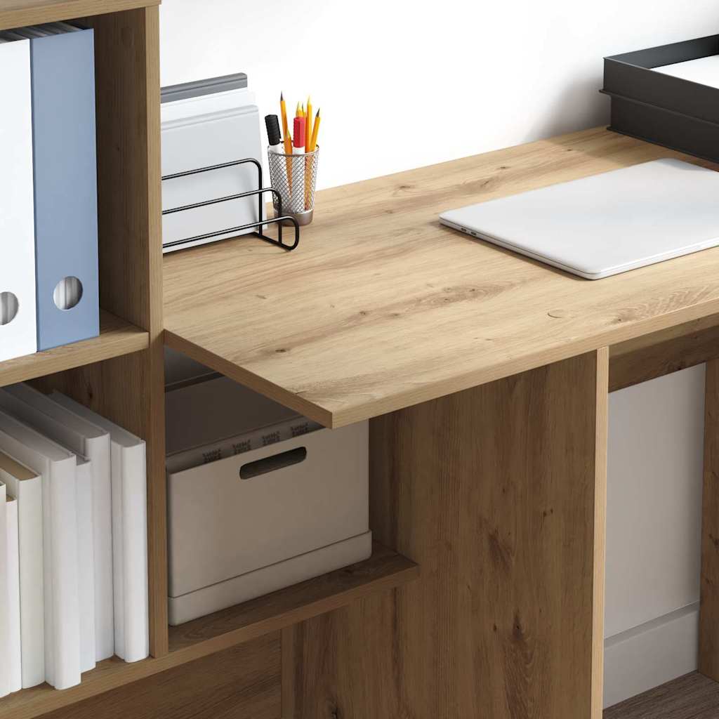 Schreibtisch Artisan-Eiche 131,5 x 50 x 106,5 cm Holzwerkstoff