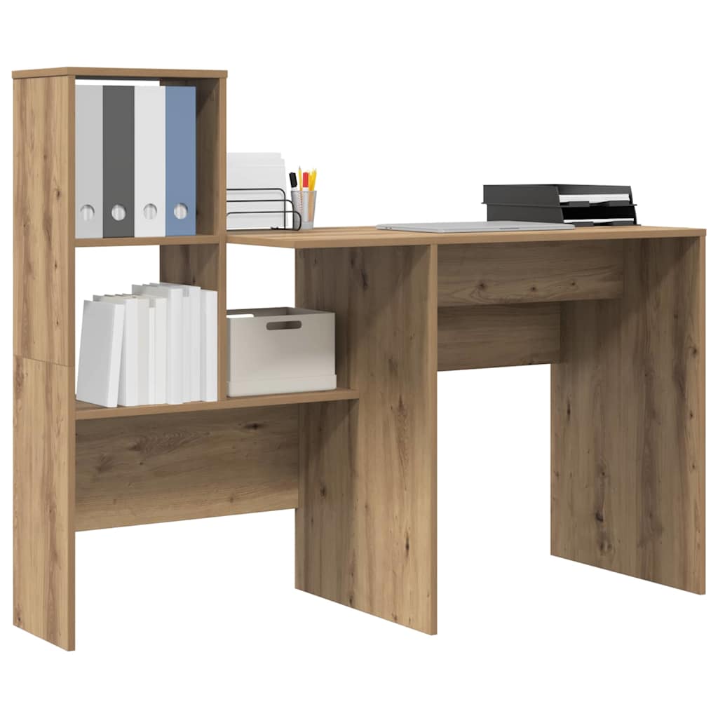 Schreibtisch Artisan-Eiche 131,5 x 50 x 106,5 cm Holzwerkstoff