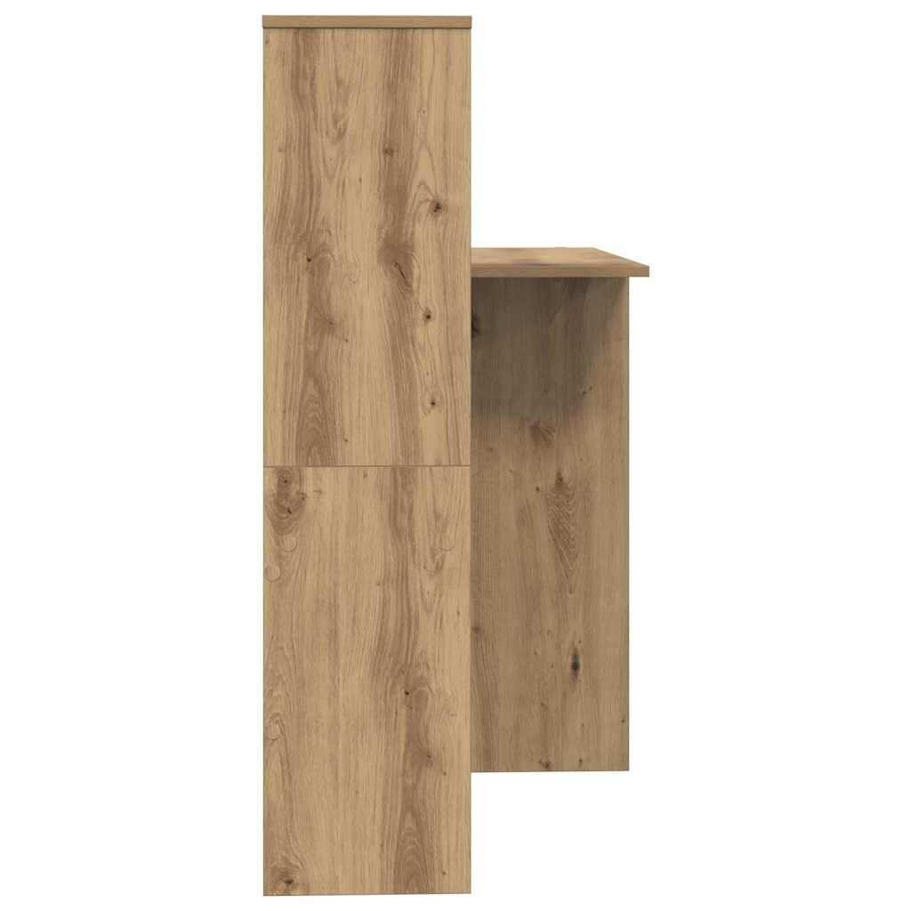 Schreibtisch Artisan-Eiche 131,5 x 50 x 106,5 cm Holzwerkstoff