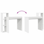 Schreibtisch mit Regal Weiß 100 x 40 x 90 cm Holzwerkstoff