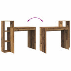Schreibtisch mit Regal Altholz 100 x 40 x 90 cm Holzwerkstoff