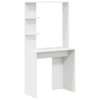 Schreibtisch mit Regal Weiß 78,5 x 37 x 154,5 cm Holzwerkstoff