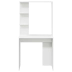 Schreibtisch mit Regal Weiß 78,5 x 37 x 154,5 cm Holzwerkstoff