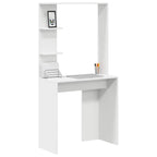 Schreibtisch mit Regal Weiß 78,5 x 37 x 154,5 cm Holzwerkstoff