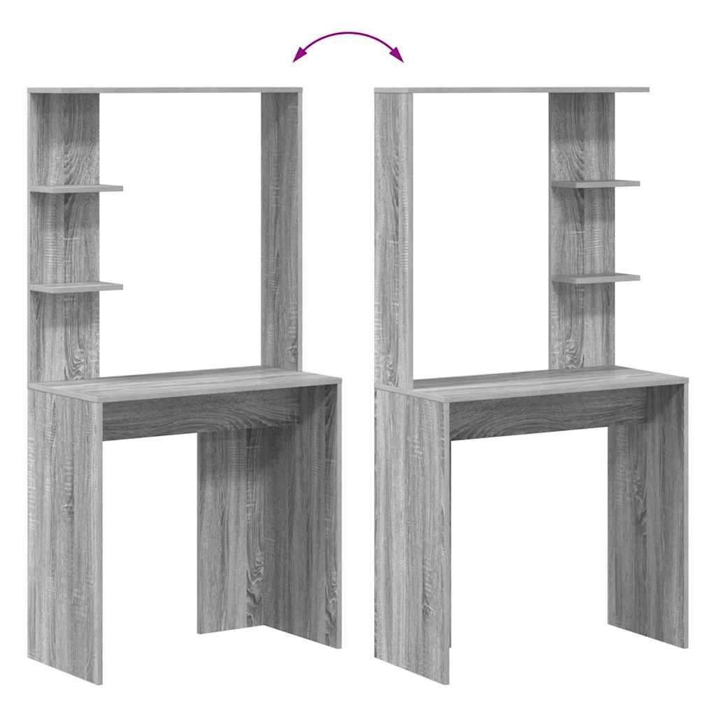 Schreibtisch Graues Sonoma 78,5 x 37 x 154,5 cm Holzwerkstoff