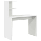 Schreibtisch mit Regal Weiß 102 x 50 x 124 cm Holzwerkstoff