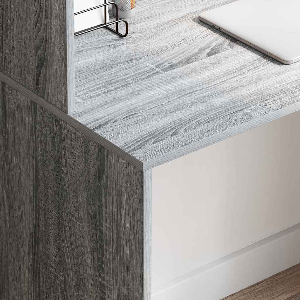 Schreibtisch Graues Sonoma 102 x 50 x 124 cm Holzwerkstoff