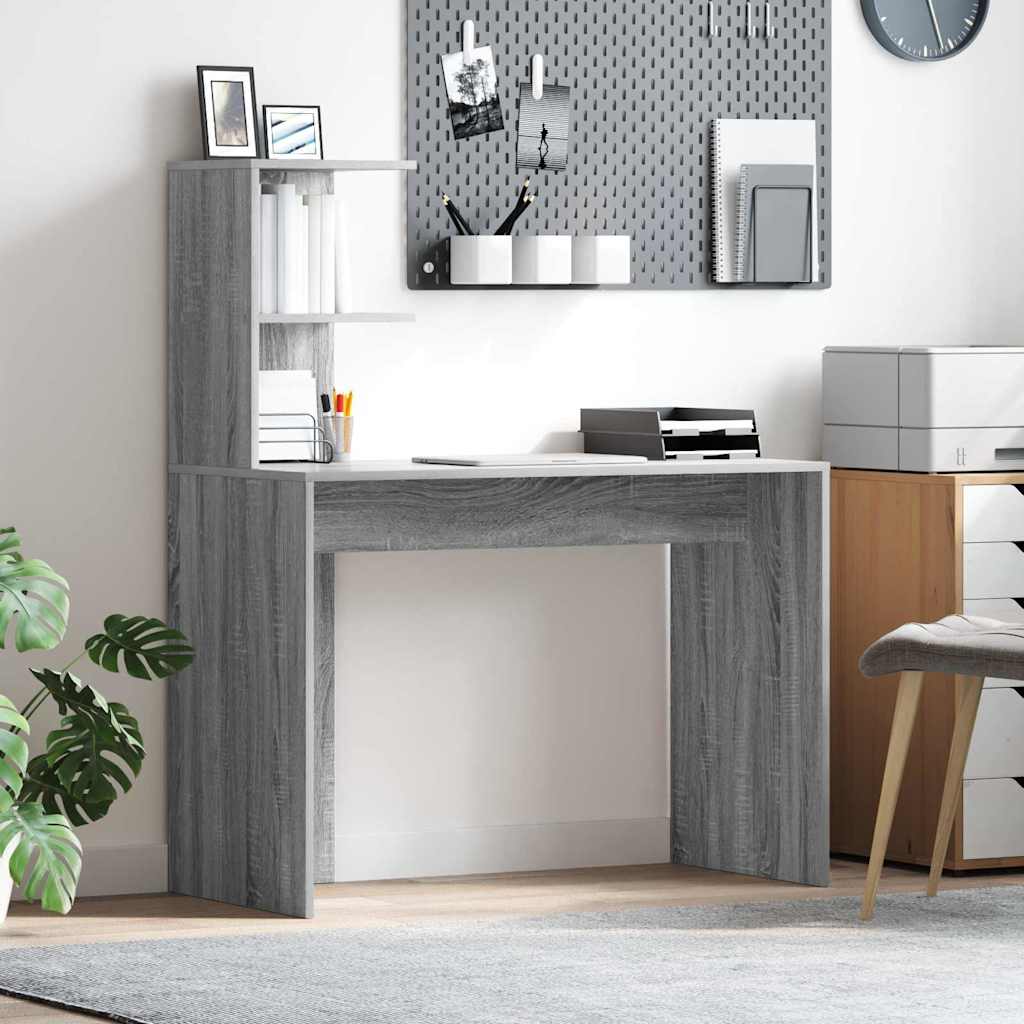 Schreibtisch Graues Sonoma 102 x 50 x 124 cm Holzwerkstoff