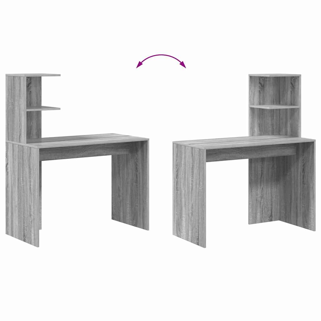 Schreibtisch Graues Sonoma 102 x 50 x 124 cm Holzwerkstoff