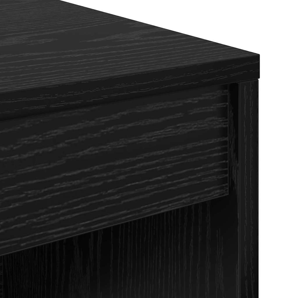 Schreibtisch Schwarz Eichen-Optik 80 x 40 x 76 cm