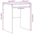 Schreibtisch Sonoma-Eiche 60 x 50 x 76 cm
