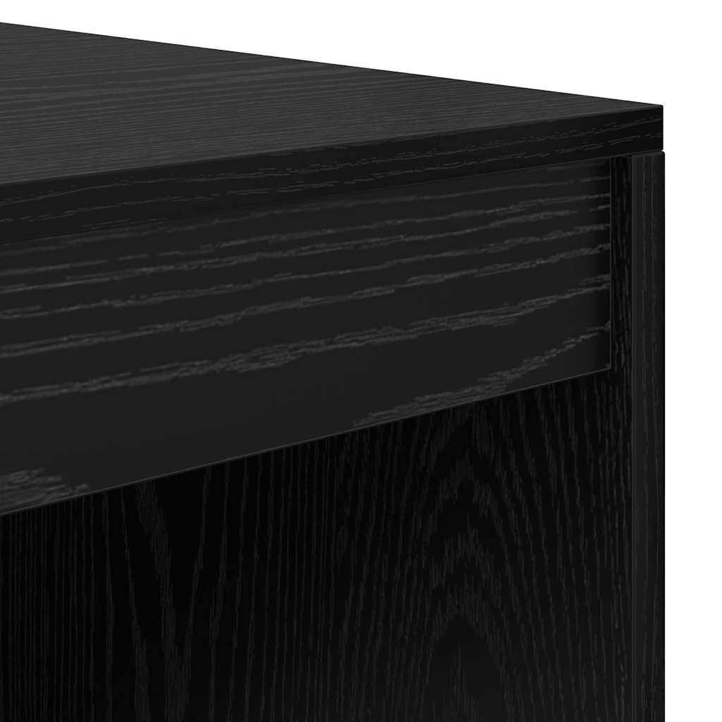 Schreibtisch Schwarz Eichen-Optik 100 x 50 x 76 cm