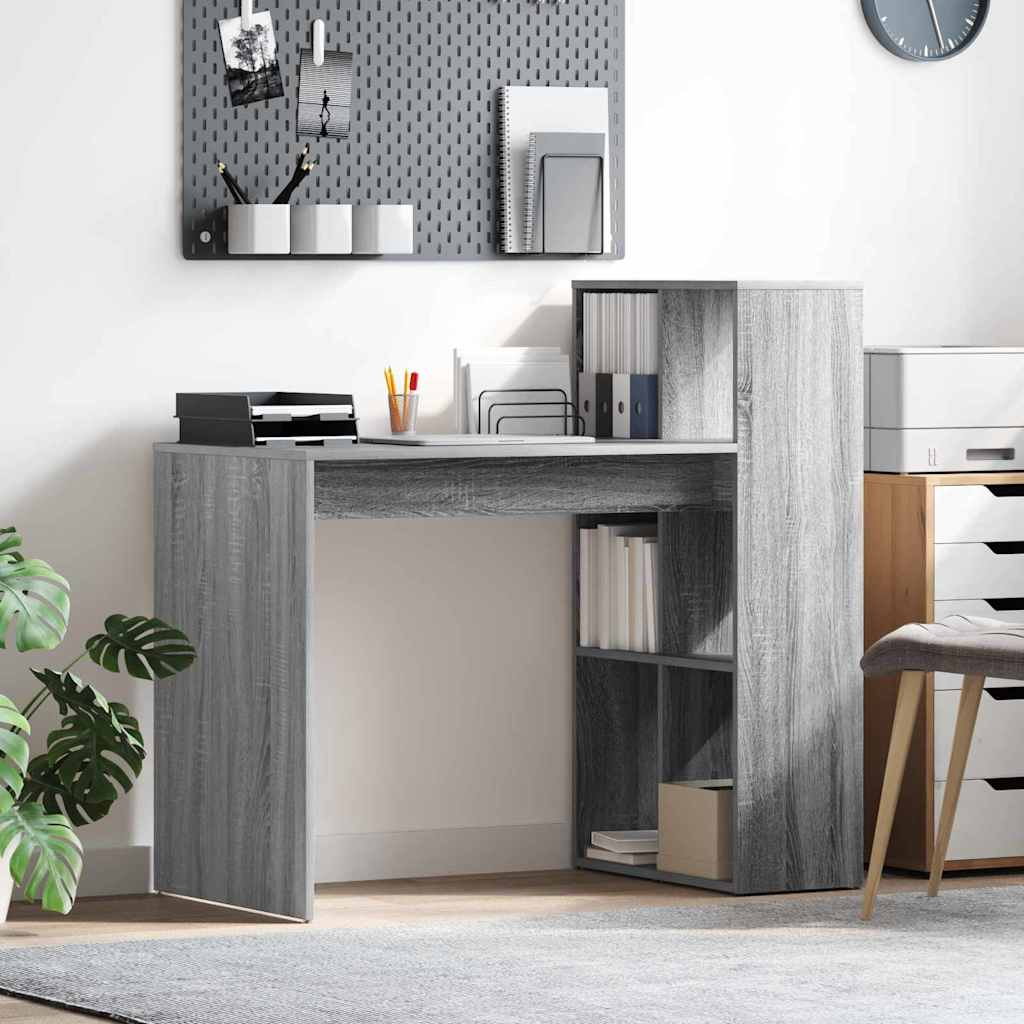 Schreibtisch Graues Sonoma 108 x 55 x 103.5 cm Holzwerkstoff